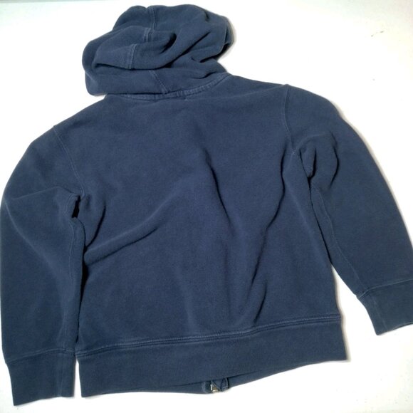 Polo Ralph Lauren Sweatshirt Kids Youth 5 Navy Blue Big Pony Hoodie Full Zip - Picture 2 of 10
